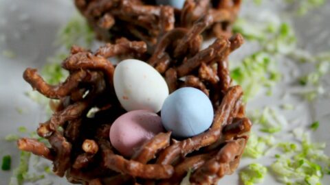 Kayla has been making these chocolate and peanut butter birds nest since she was in Kindergarten. I cannot believe she will be 18 next month!