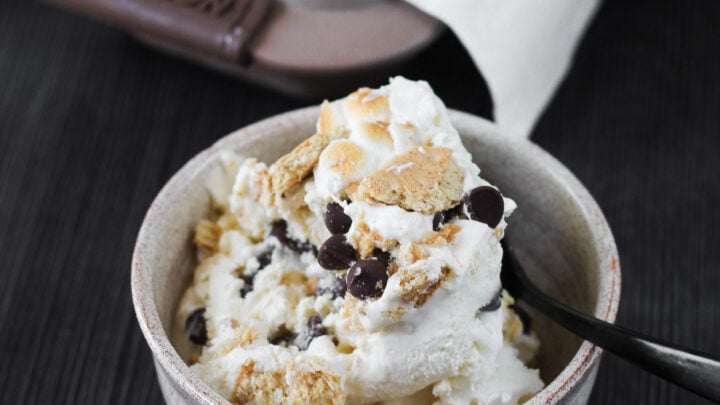 Simple and easy no churn S'mores Ice Cream recipe is the perfect summer recipe for you this year. Everyone will RAVE about how good it is.