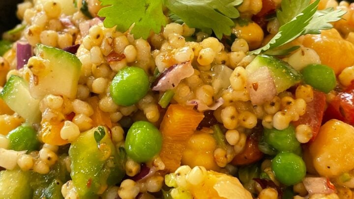 This sorghum salad is a simple, colorful, and delicious salad that is rich in flavors, nutrition, and textures.