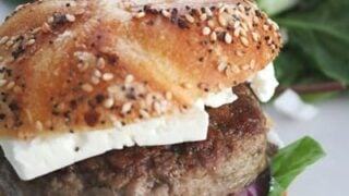 I may not like mayonnaise on burgers but I love a good aioli and even more so on juicy lamb burgers.