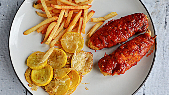 Copycat Winger's Chicken Fingers are crispy chicken fingers baked in the oven with a sweet and spicy BBQ sauce dipped in Ranch dressing.