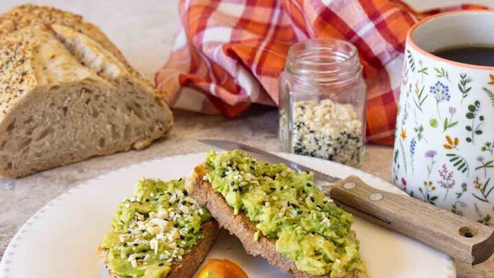 Creamy and savory, Avocado Toast is especially tasty with Everything Bagel Seasoning. Perfect for a quick breakfast, lunch or snack.