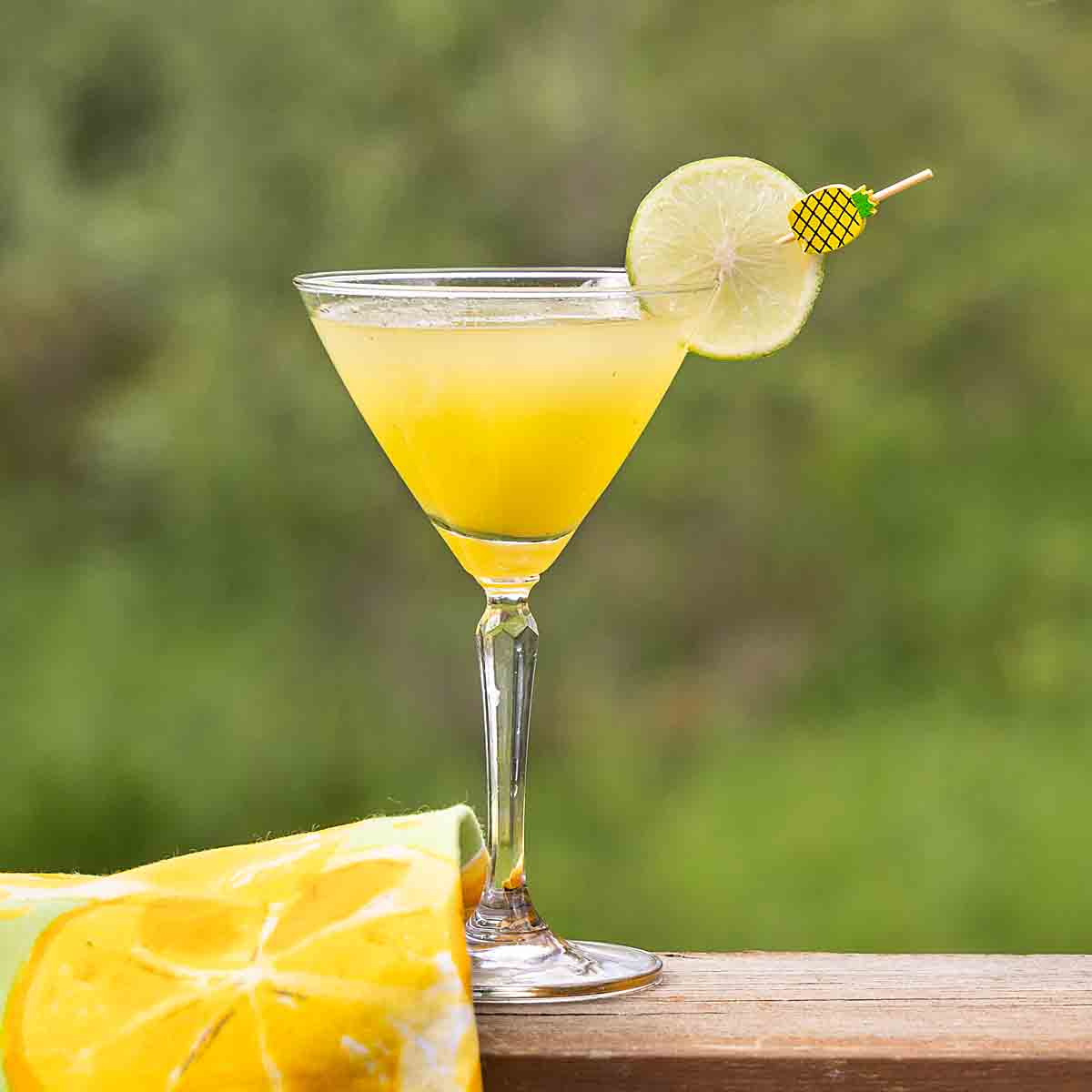 A Pineapple Martini is a fun summer cocktail with just a touch of elegance. Perfect for a cocktail party or an evening drink on the deck!