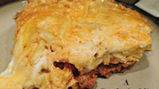 Layers of potatoes, cheese, Chorizo and vegetables covered with custard and baked in a slow cooker makes this perfect to serve up after church on Mother's Day.
