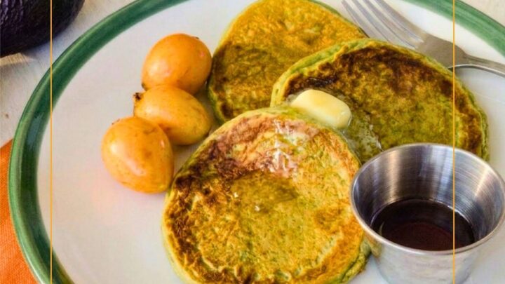Avocado Pancakes have a gentle green hue and a silky texture, healthy fats, essential minerals and antioxidants in a fluffy pancake.