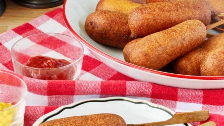 These sourdough corn dogs are a tasty way to use some of your sourdough discard to make everyone's favorite summer snack.