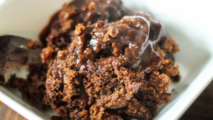 The best dessert I have ever eaten is Chocolate Crockpot Cake. It is a great pantry dessert and best served with vanilla ice cream!