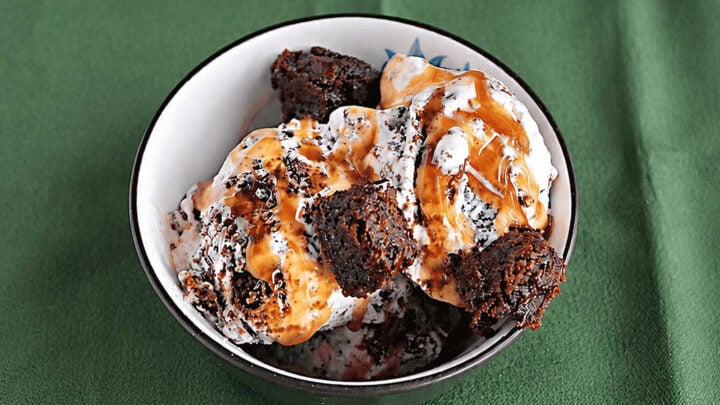 Who needs an ice cream maker when you can whip up this delicious No Churn Caramel Brownie Ice Cream? Rich, fudgy brownie bites, swirls of sweet caramel, and creamy homemade ice cream come together for the ultimate frozen dessert. Grab a spoon because this irresistible treat won’t last long!