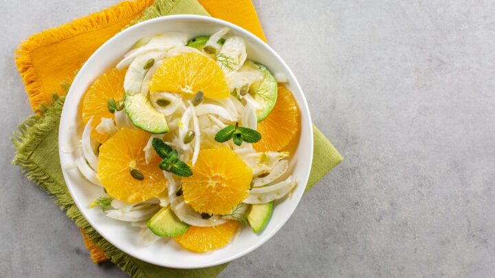 With bright notes of citrus, this fennel orange avocado salad is light and delicious. The addition of the avocado takes it to the next level.