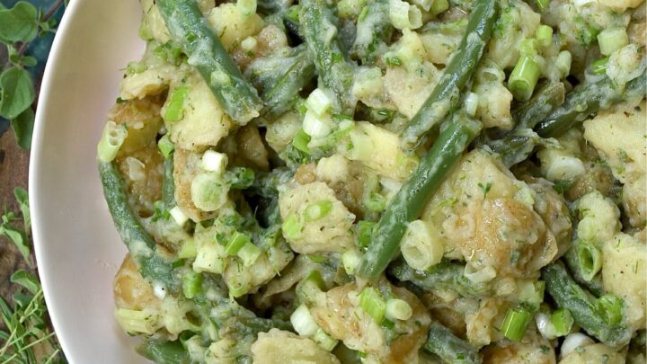 This French Green Bean Potato Salad with Fresh Herbs is the perfect summer side dish.