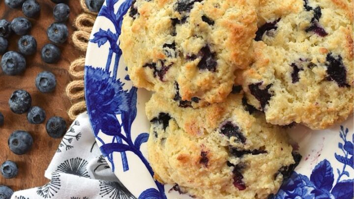 Drop biscuits are fast, forgiving, and, in the case of these Fresh Blueberry Not-Too-Sweet Drop Biscuits, absolutely irresistible. Crispy on the outside, soft and tender on the inside, with just the right hint of sweetness to highlight the natural tartness of plump, fresh berries.