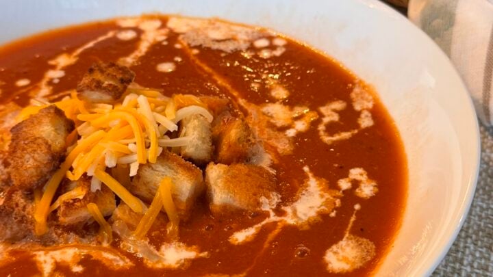 Roasted Heirloom Tomato Soup comes together with a handful of ingredients and makes a classic bowl of soup.