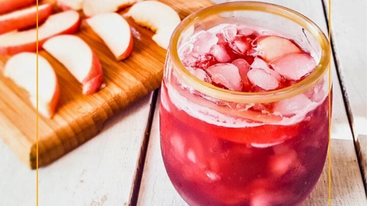 Citrus Peach Red Wine Spritzer is a delicious way to celebrate summer. Just four simple ingredients, including juicy fresh peaches.