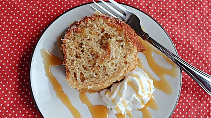 Soft, moist, and bursting with warm apple cider flavor this Apple Cider Donut Cake is coated in a spiced cinnamon sugar exterior that gives it that perfect donut shop crunch!