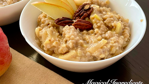 This apple cinnamon steel cut oats is a simple and delicious recipe and a healthy breakfast using steel cut oats. About this apple cinnamon steel cut oats Breakfast is a "MUST" in our home and
