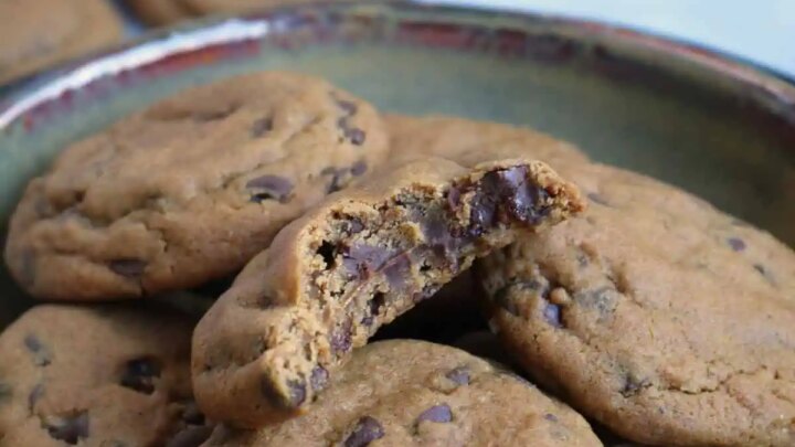 Chewy chocolate chip ginger molasses cookies are the gateway chocolate chip cookie to embracing fall flavors.