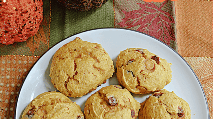 Soft, chewy, and full of fall flavors, these spiced pumpkin butterscotch cookies are the perfect autumn treat.