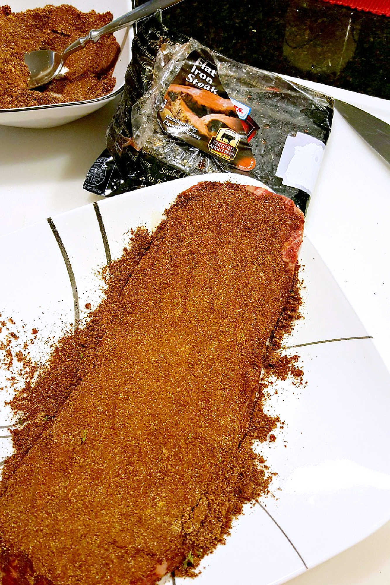 Bold coffee flavor meets smoky spices in this Coffee Rubbed Flat-Iron Roast. The crust turns dark and savory, the center stays tender, and every slice brings big steakhouse energy without a complicated method. #OurFamilyTable #coffeerubbed #flavorful #foodlover #CoffeeRubbedBeef #FlatIronRoast #CoffeeLoversUnite #BBQSeasoning #InstaFoodieFaves #BeefRoast #EasyDinner #SundayDinner #HomemadeRub