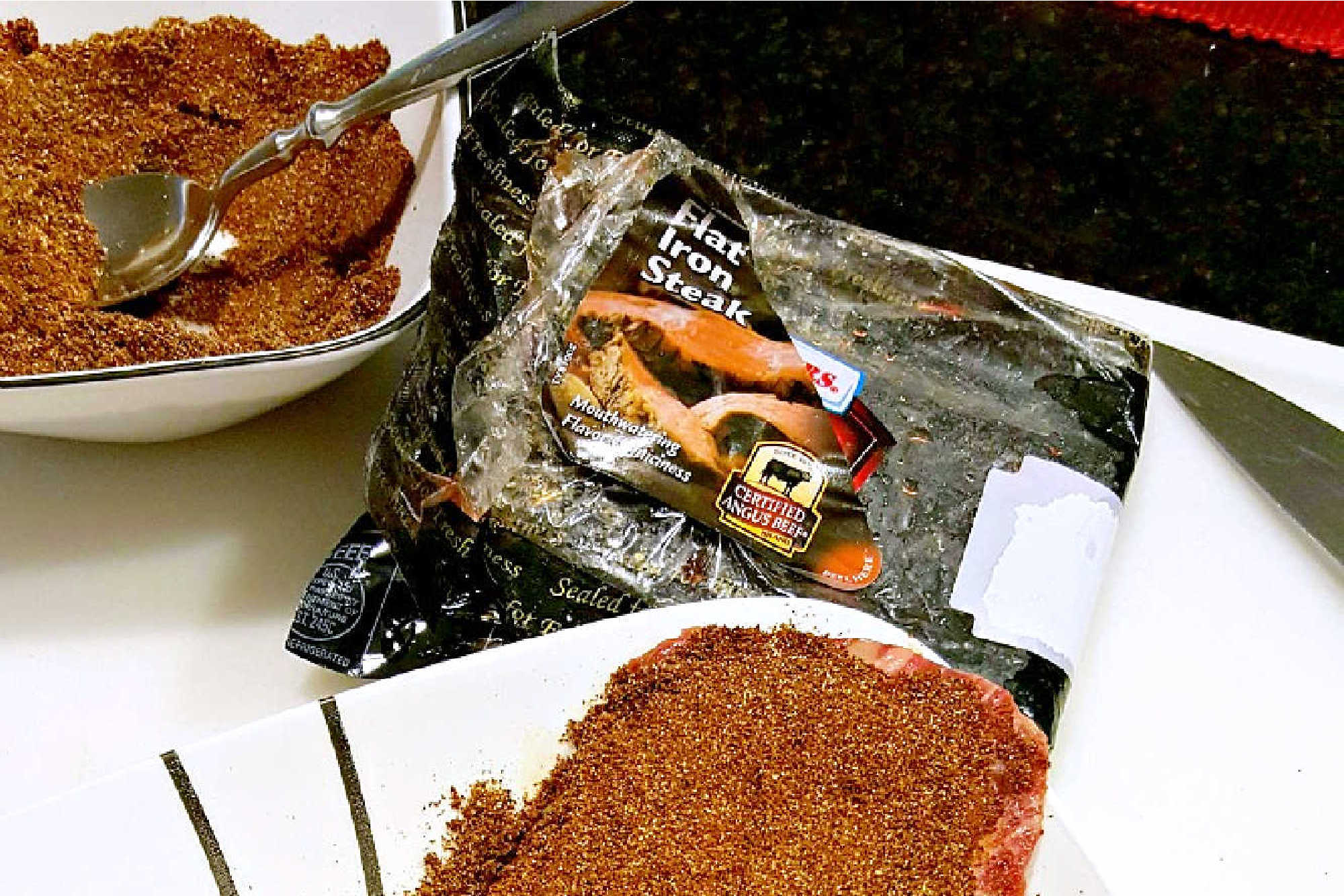 Bold coffee flavor meets smoky spices in this Coffee Rubbed Flat-Iron Roast. The crust turns dark and savory, the center stays tender, and every slice brings big steakhouse energy without a complicated method. #OurFamilyTable #coffeerubbed #flavorful #foodlover #CoffeeRubbedBeef #FlatIronRoast #CoffeeLoversUnite #BBQSeasoning #InstaFoodieFaves #BeefRoast #EasyDinner #SundayDinner #HomemadeRub