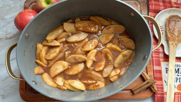 These Slow Cooker Pumpkin Spice Country Apples are easy, cozy, and absolutely delicious. Let the slow cooker do the work and enjoy a little taste of autumn for breakfast, brunch or dessert!