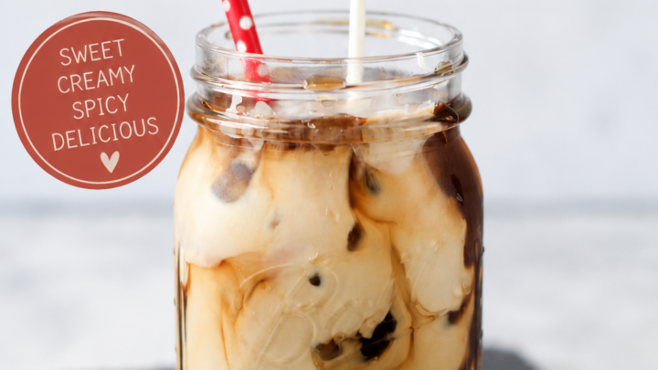 Make Spicy Cowgirl Coffee at home! This easy iced latte combines espresso, creamy milk, vanilla, and cayenne pepper for a sweet coffee with a kick.